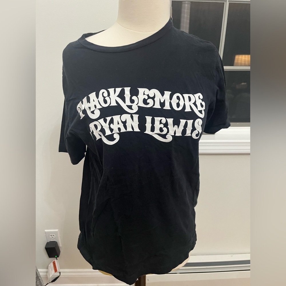 Macklemore & Ryan Lewis T-Shirt Adult Large Black 2013 World Tour Concert